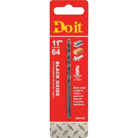 All-Source 11/64 In. Black Oxide Drill Bit 312161DB